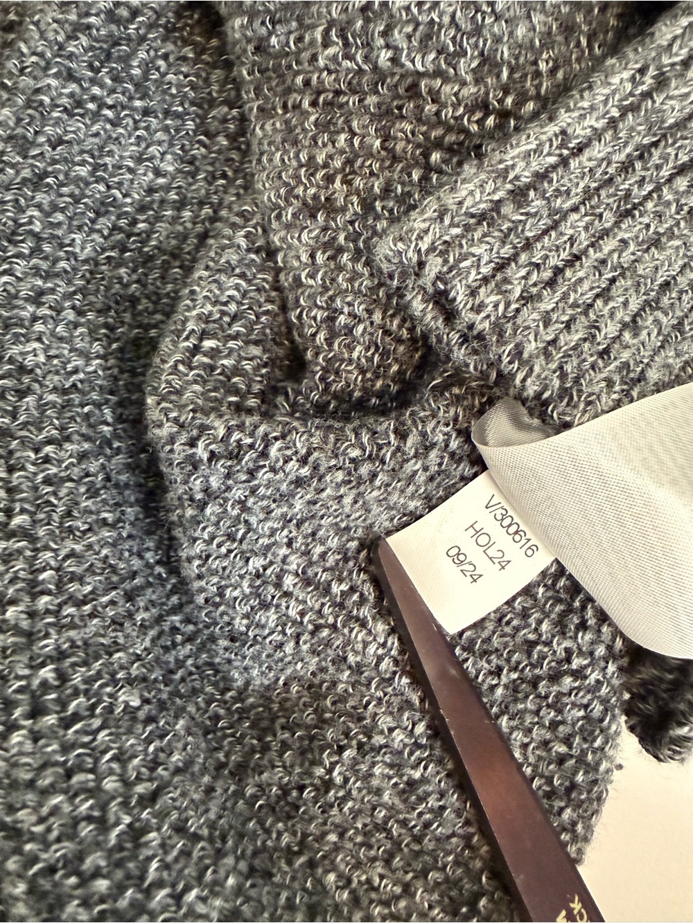 NWOT | Banana Republic Charcoal Men's Seed Stitch Merino Wool Polo | Medium - Picture 12 of 13